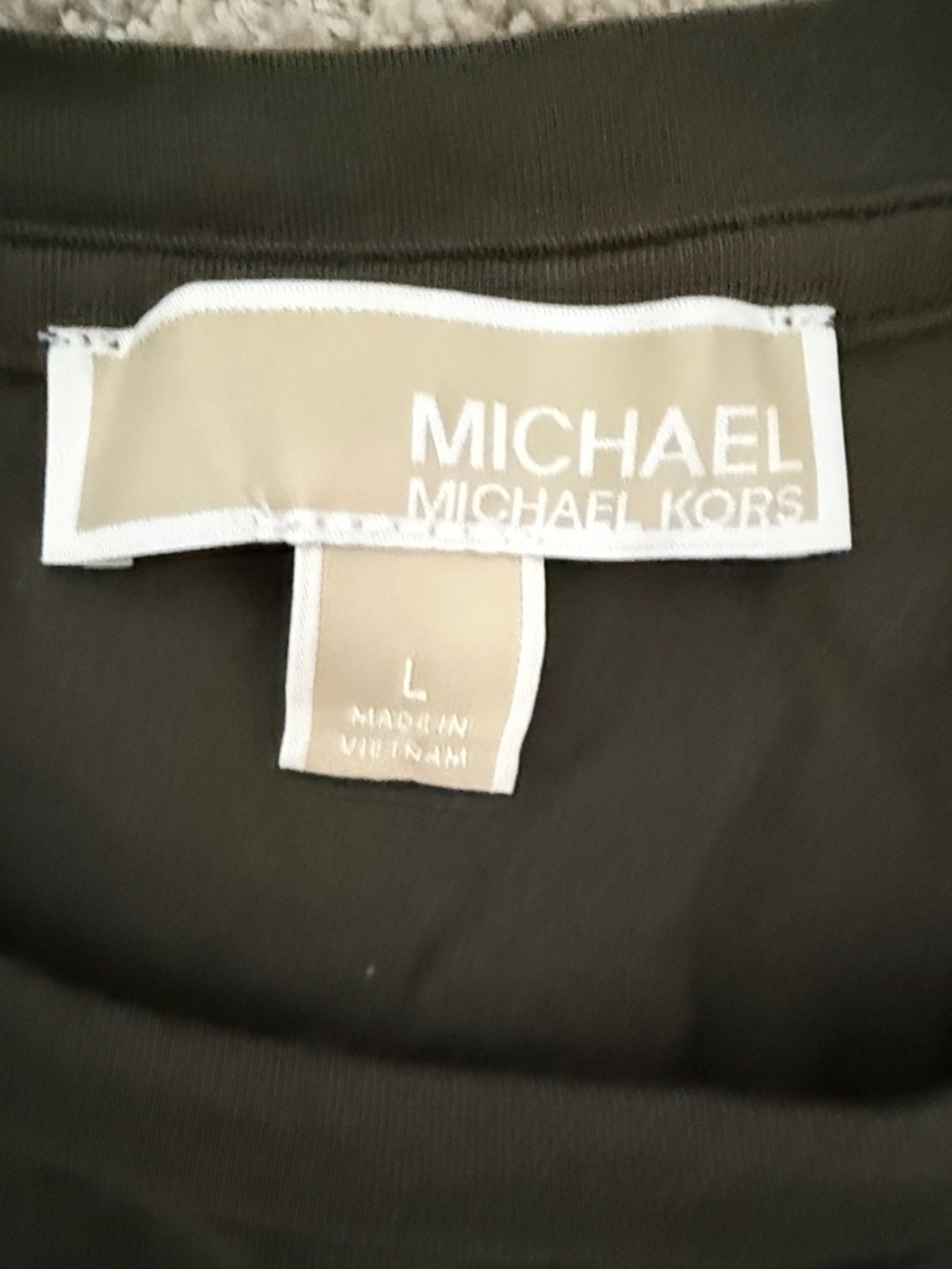 MICHAEL Michael Kors olive knit dress sz L - Picture 5 of 6